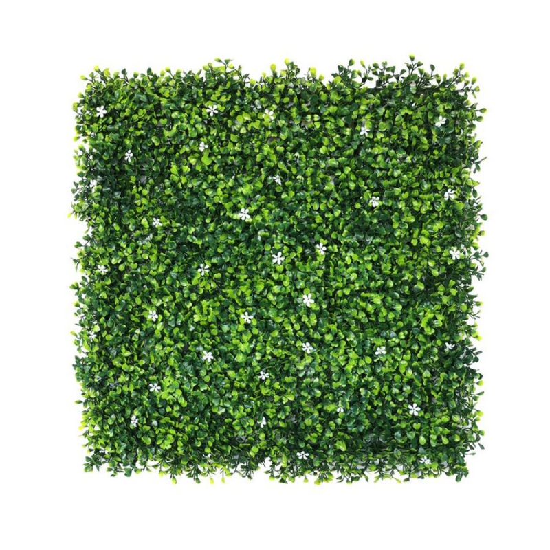 Boxwood Wall Panel with Jasmine 1m x 1m (UV Resistant)