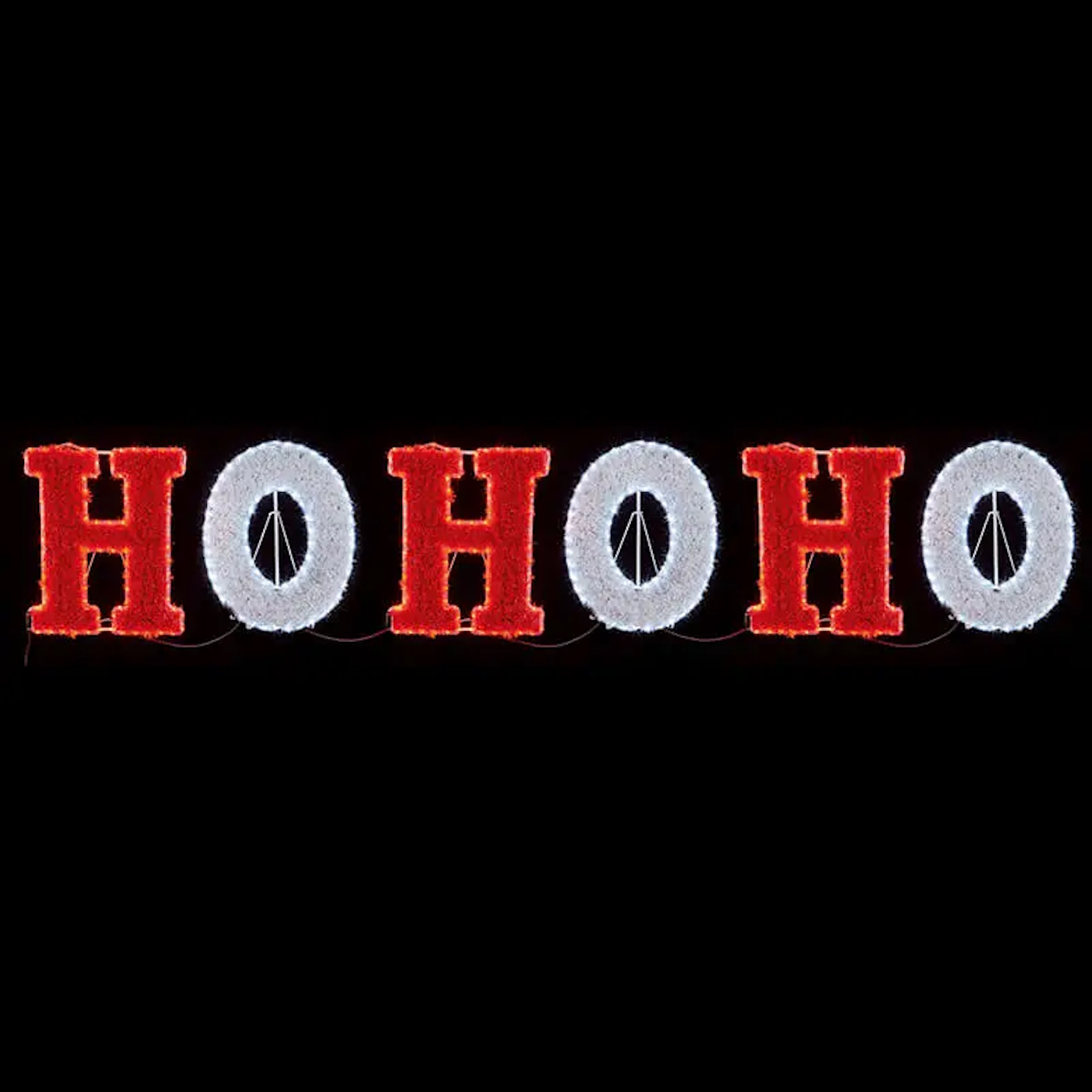 HoHoHo Tinsel Sign - 504 Multi LEDs