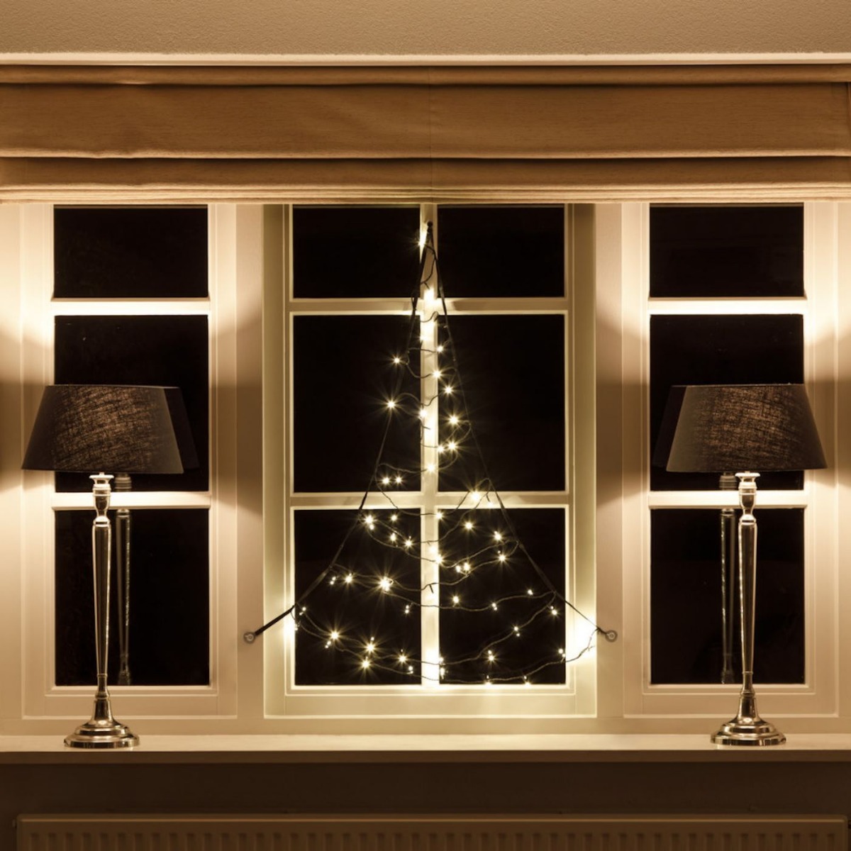 125cm x 60cm Fairybell Window Light LEDs (Mains Operated)