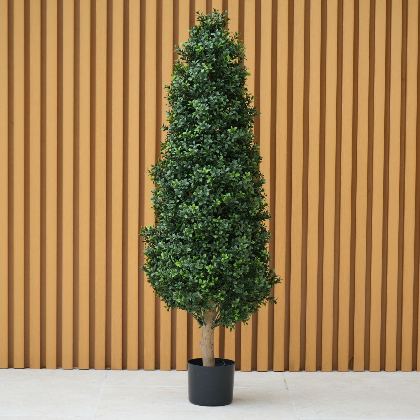 4ft (120cm) Artificial Boxwood Topiary Tower (UV Protected)