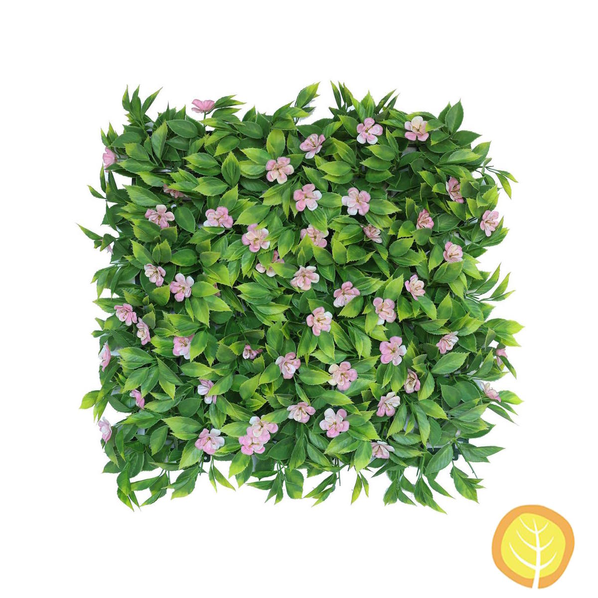 Jasmine Pink Flower and Leaf Wall Panel 50cm x 50cm 4 Pack - 1m x 1m Total (UV Resistant)
