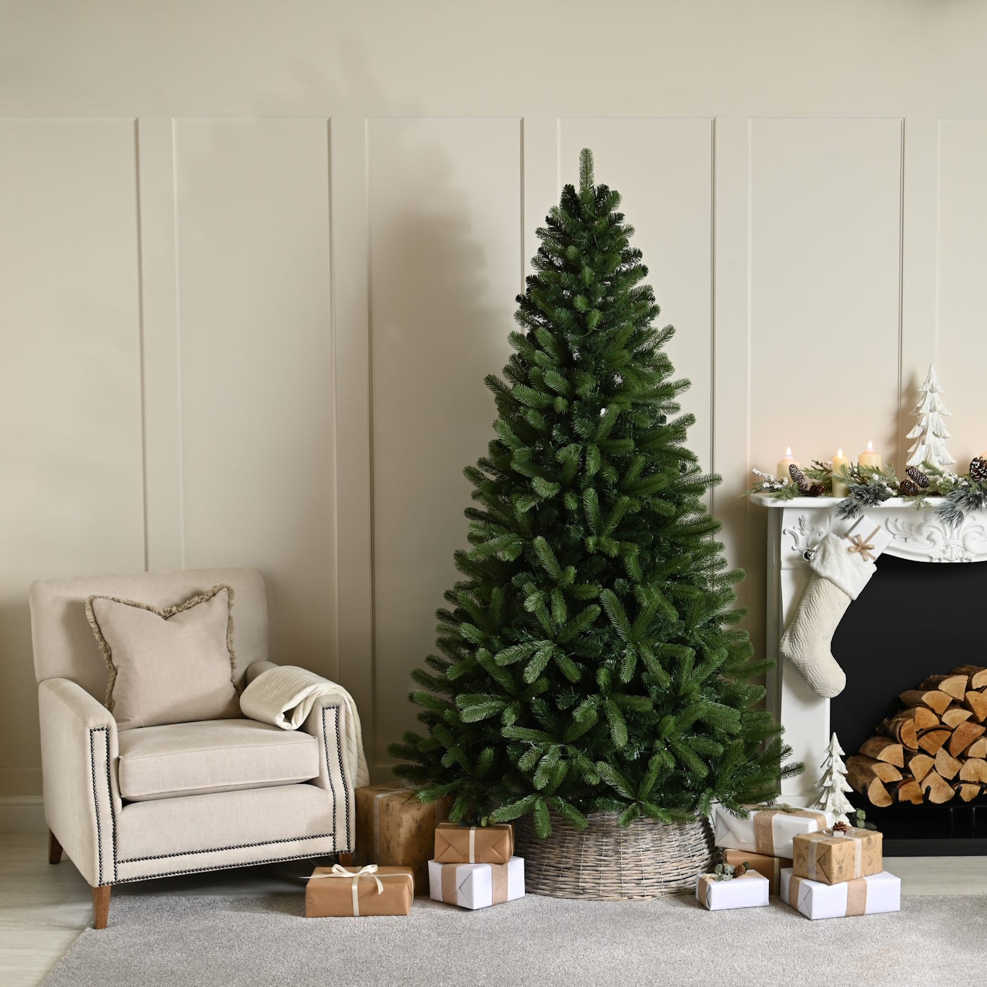 7ft (210cm) Millers Lake Pine Artificial Christmas Tree