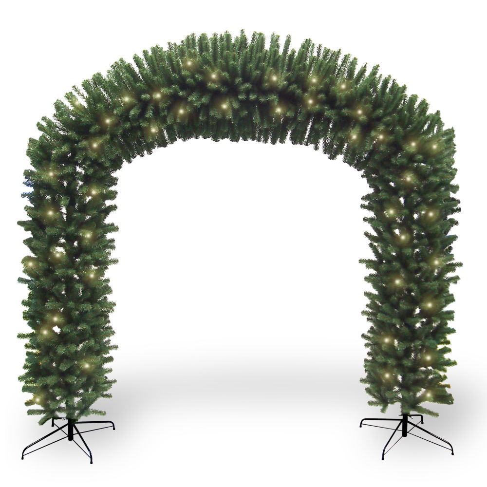 8ft (240cm) Pre-Lit Promo Christmas Archway w 900 Warm White LEDs