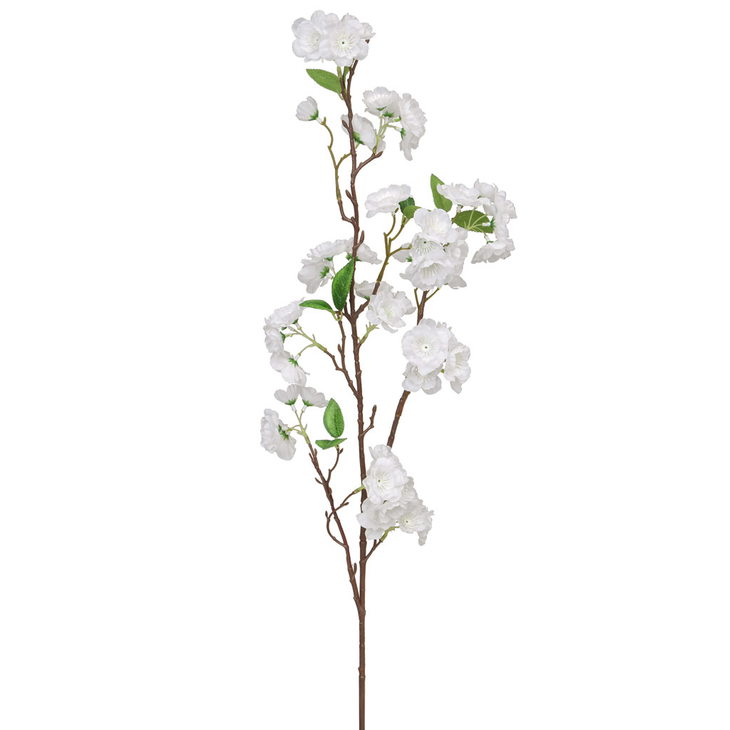 100cm Foliage Cherry Blossom – White