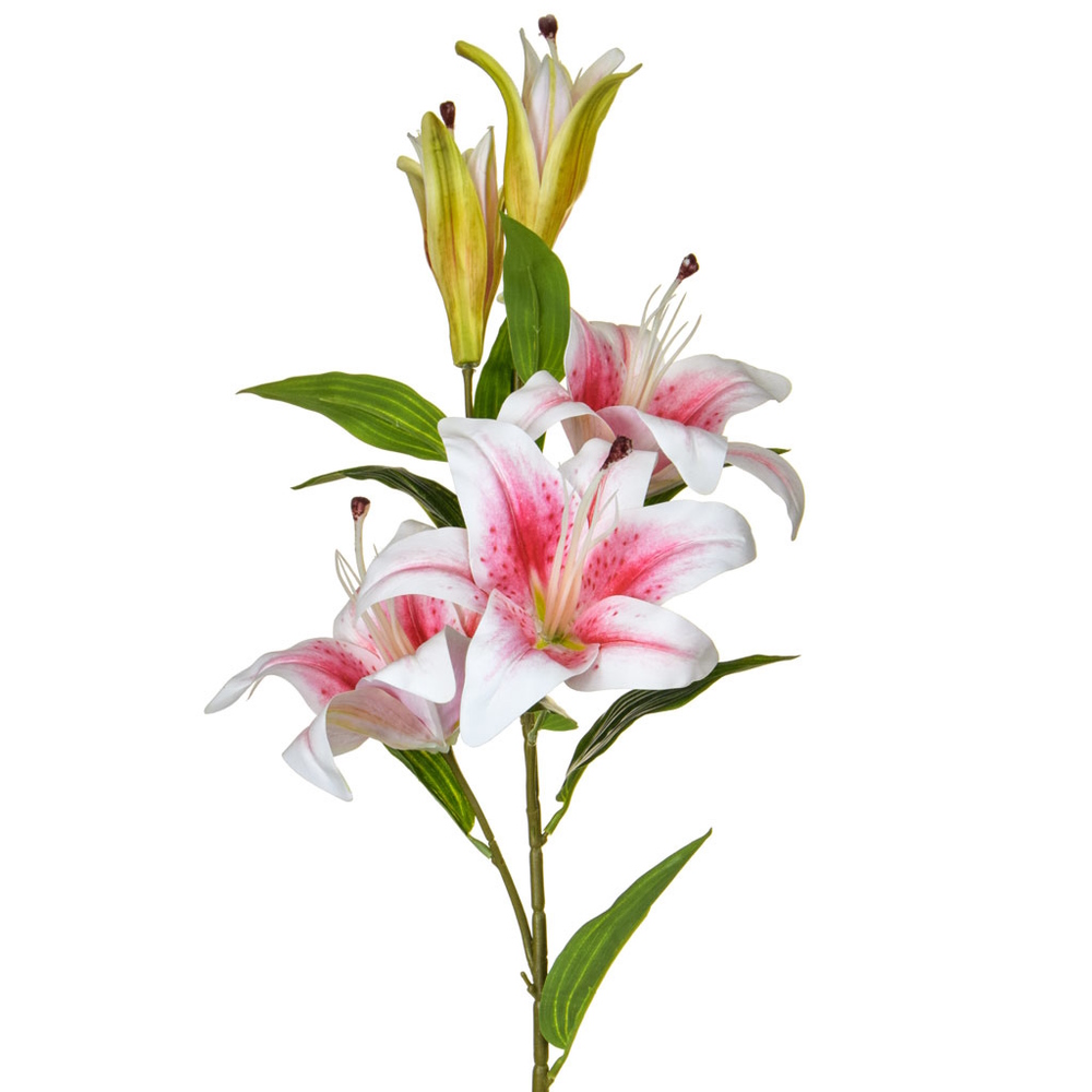 100cm Lily Spray - Pink