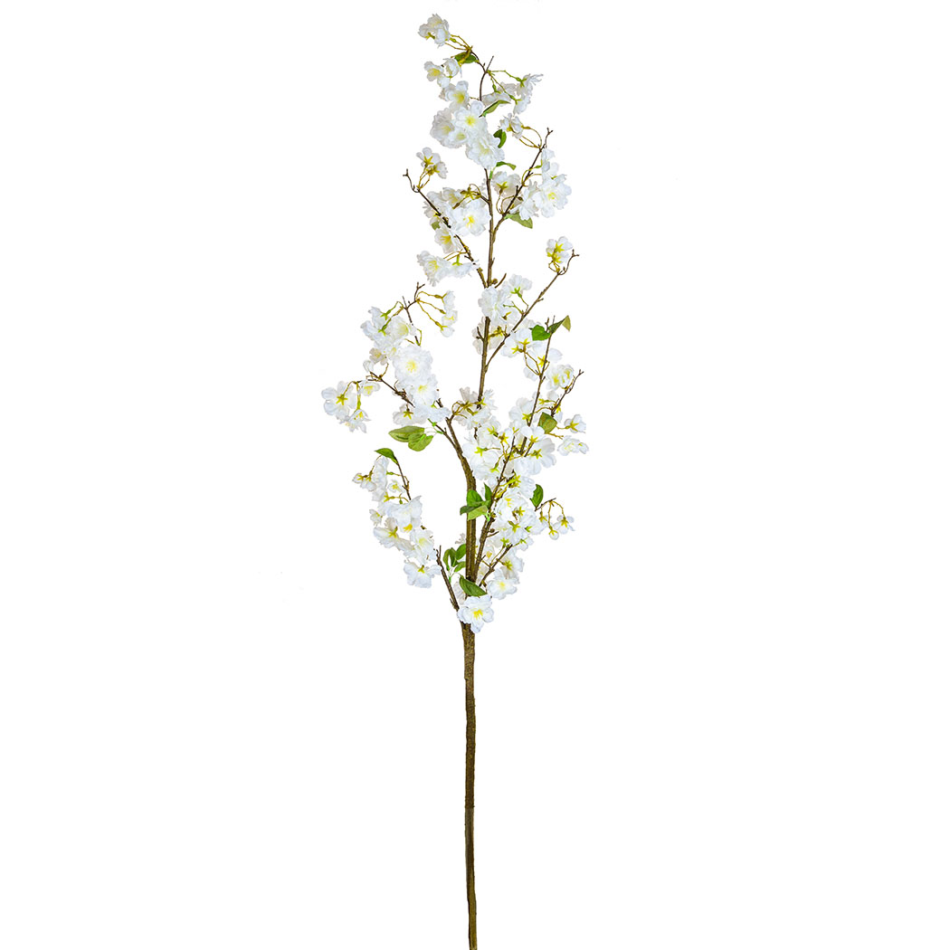 157cm Foliage Cherry Blossom – White