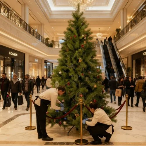 15 ft (450 cm) XL Kateson Fir Artificial Christmas Tree – 4,588 Tips